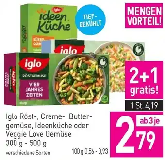 Sutterlüty Iglo Röst-, Creme-, Butter- gemüse, Ideenküche oder Veggie Love Gemüse Angebot