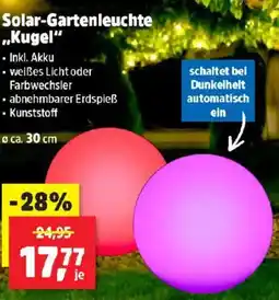 Thomas Philipps Solar Gartenleuchte Kugel Angebot