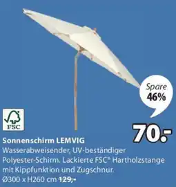JYSK Sonnenschirm Lemvig Angebot