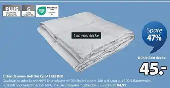 JYSK Entendaunen Bettdecke Falketind Angebot