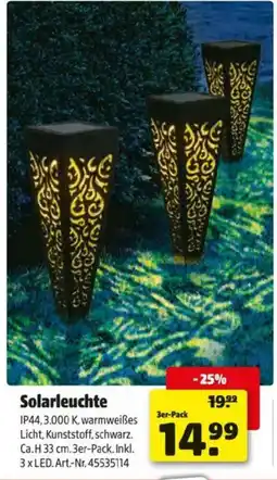 Hagebau Solarleuchte Angebot