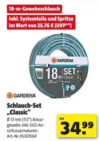 Hagebau Gardena SchlauchSet Classic Angebot