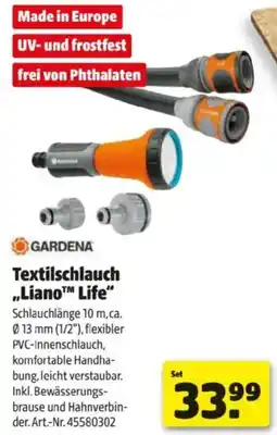 Hagebau GARDENA Textilschlauch Liano Life Angebot