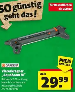 Hagebau Gardena Viereckregner AquaZoom M Angebot