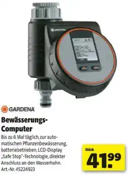 Hagebau Gardena Bewässerungs Computer Angebot