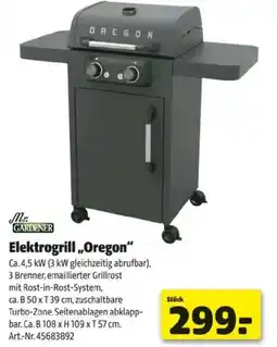 Hagebau Mr. Gardener Elektrogrill Oregon Angebot