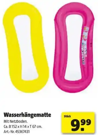 Hagebau Wasserhängematte Angebot