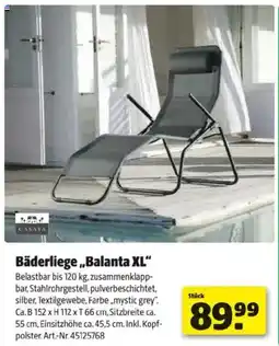 Hagebau Bäderliege Balanta XL Angebot