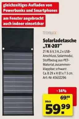 Hagebau Solarladetasche TX-207 Angebot