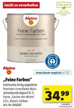 Hagebau Alpina Feine Farben Angebot