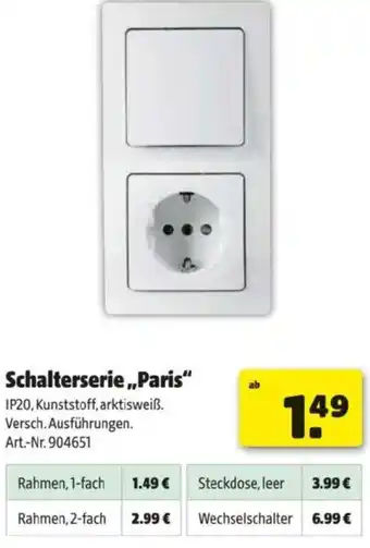 Hagebau Schalterserie Paris Angebot
