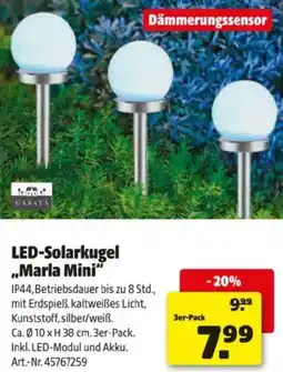 Hagebau LED-Solarkugel Marla Mini Angebot