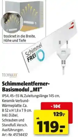 Hagebau TECHNAXX Schimmelentferner- Basismodul M1 Angebot
