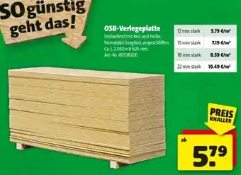Hagebau OSB-Verlegeplatte Angebot