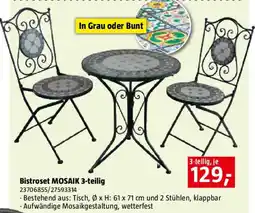 Bauhaus Bistroset mosaik Angebot