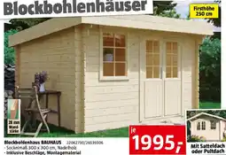 Bauhaus Blockbohlenhaus bauhaus Angebot