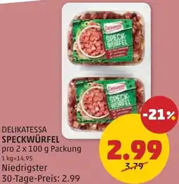 PENNY Delikatessa Speckwürfel Angebot