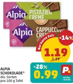 PENNY Alpia Schokolade Angebot