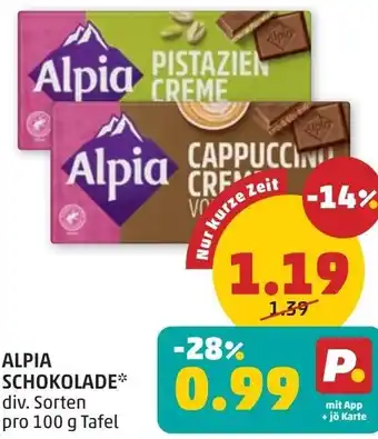 PENNY Alpia Schokolade Angebot