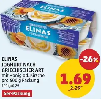 PENNY Elinas joghurt nach griechischer art Angebot