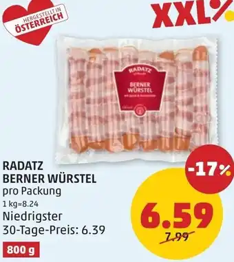 PENNY Radatz berner würstel Angebot