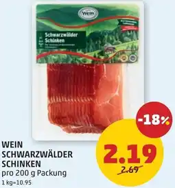 PENNY Wein Schwarzwälder Schinken Angebot