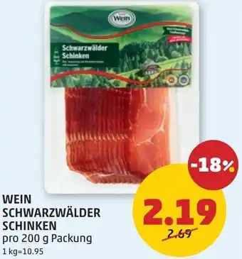 PENNY Wein Schwarzwälder Schinken Angebot