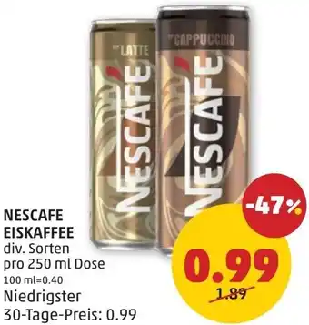 PENNY Nescafe Eiskaffee Angebot