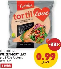 PENNY Tortillove weizen tortillas Angebot