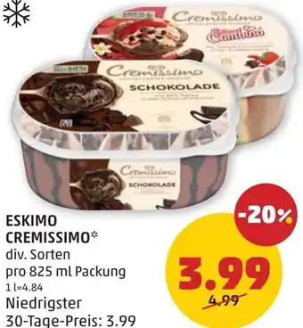 PENNY Eskimo cremissimo Angebot
