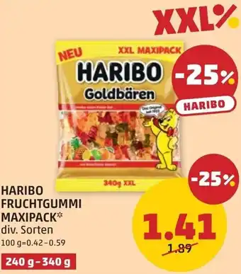 PENNY Haribo fruchtgummi maxipack Angebot