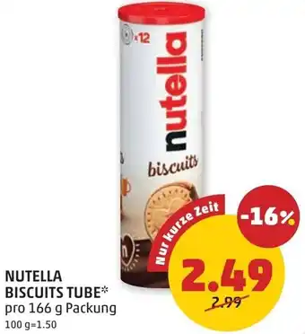 PENNY Nutella biscuits tube Angebot