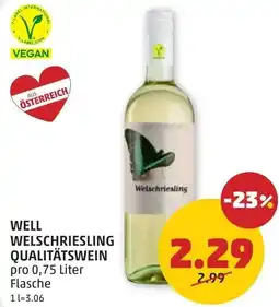 PENNY Well welschriesling qualitätswein Angebot