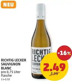 PENNY Richtig lecker sauvignon blanc Angebot