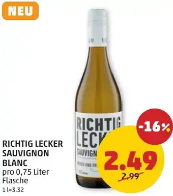 PENNY Richtig lecker sauvignon blanc Angebot
