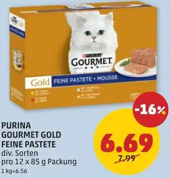PENNY Purina gourmet gold feine pastete Angebot