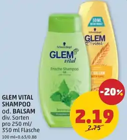 PENNY Glem vital shampoo od. balsam Angebot