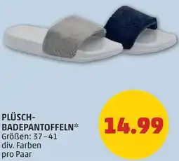 PENNY Plüsch badepantoffeln Angebot
