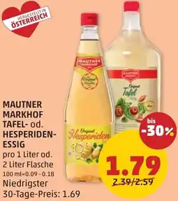 PENNY Mautner markhof tafel od. hesperiden essig Angebot