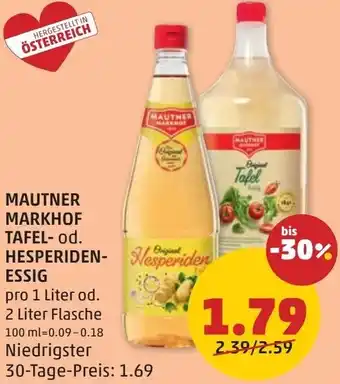 PENNY Mautner markhof tafel od. hesperiden essig Angebot