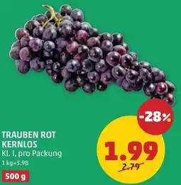 PENNY Trauben rot kernlos Angebot