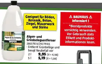 Bauhaus Algen- und Grünbelagsentferner Angebot
