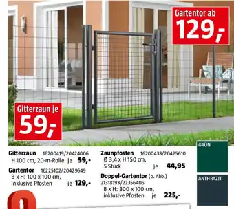 Bauhaus Gitterzaun Angebot