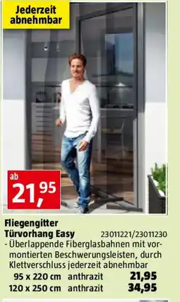 Bauhaus Fliegengitter Türvorhang Easy Angebot