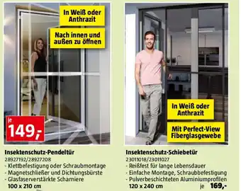 Bauhaus Insektenschutz-Pendeltür Angebot