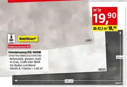 Bauhaus Feinsteinzeug big show Angebot