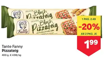 MPreis Tante Fanny Pizzateig Angebot