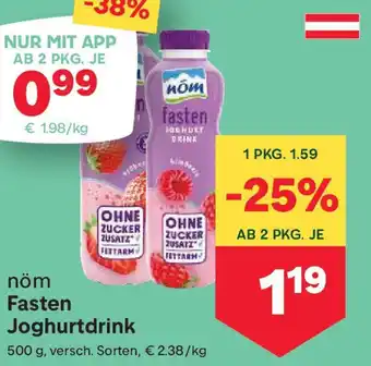 MPreis nöm Fasten Joghurtdrink Angebot