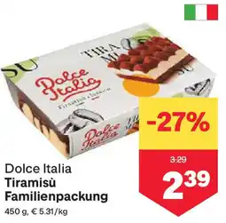 MPreis Dolce Italia Tiramisù Familienpackung Angebot