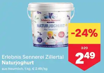 MPreis Erlebnis Sennerei Zillertal Naturjoghurt Angebot
